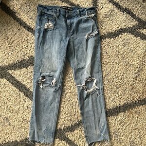 Express jeans ripped